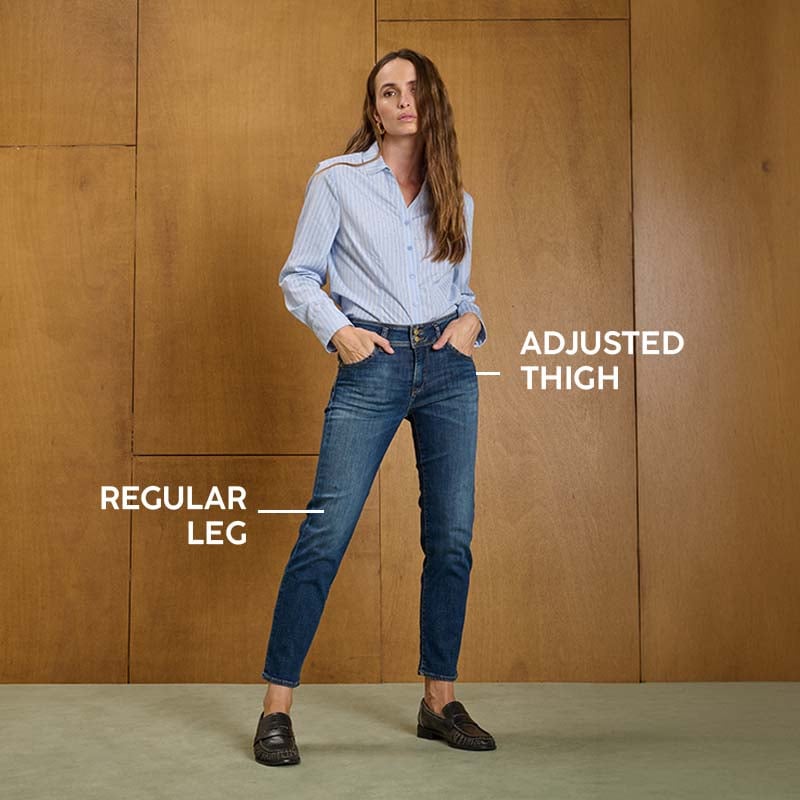 jeans regular femme le temps des cerises